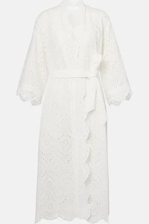 POUPETTE ST BARTH Paréo Aya à broderies anglaises en coton