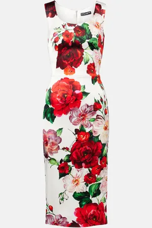 Dolce & Gabbana Robe midi à fleurs