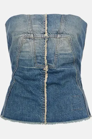 Rick Owens Top bustier en jean