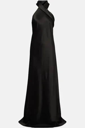 GALVAN Robe longue en satin