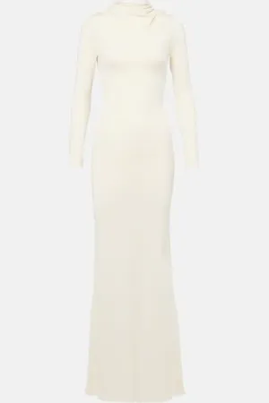 AYA MUSE Robe longue Viva en soie et cachemire