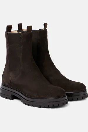 Gianvito Rossi Bottines Chelsea Chester en daim