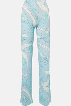 Puccini Pantalon droit Marmo en satin