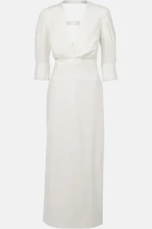Adriana Degreas Robe longue en coton