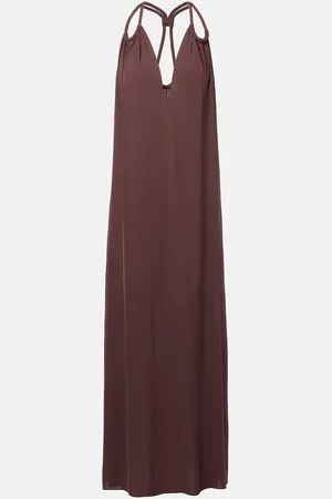 Adriana Degreas Robe longue en satin