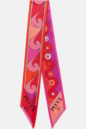 Puccini Foulard Iride imprimé en soie