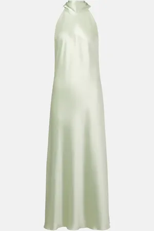 GALVAN Robe longue Sienna en satin
