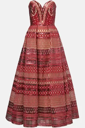 Elie saab Robe longue à sequins