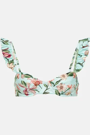 Agua by Agua Bendita Haut de bikini Kiwi à fleurs