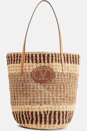 VALENTINO GARAVANI Sac panier VLogo en raphia