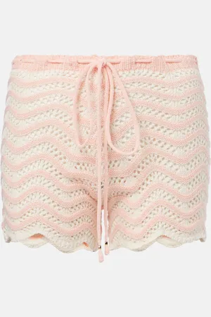 Bananhot Short Mina rayé en coton mélangé