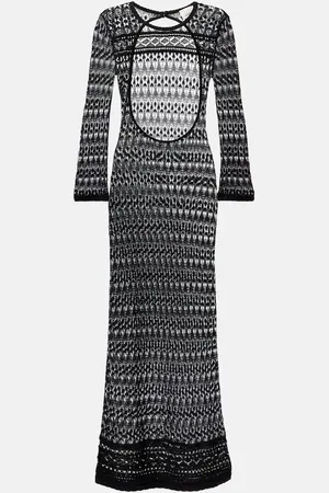 Isabel Marant Robe longue Paloma en crochet de coton mélangé