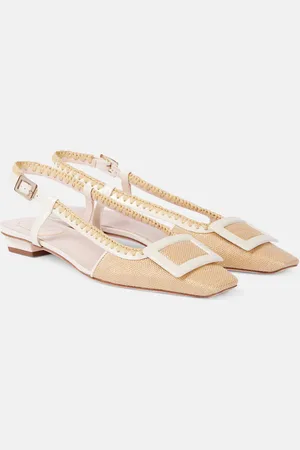 Roger Vivier Ballerines slingback Belle Vivier en toile