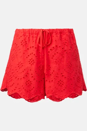 POUPETTE ST BARTH Short en coton à broderies anglaises