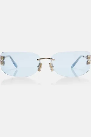 Miu Miu Lunettes de soleil rectangulaires à logo