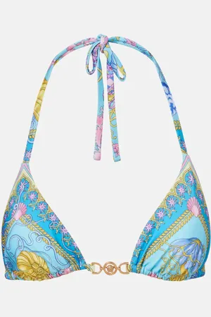 VERSACE Haut de bikini triangle Medusa imprimé