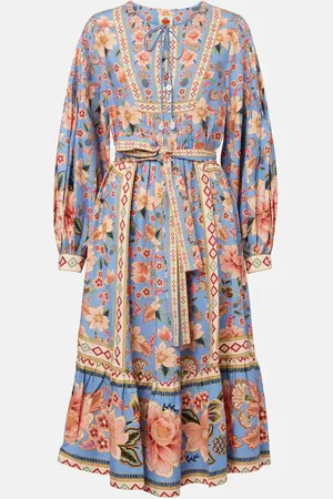 Farm Rio Robe midi Tapestry imprimée