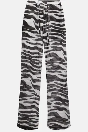 The Attico Pantalon ample imprimé en coton