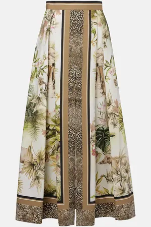 Elie saab Jupe longue imprimée en coton