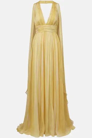 Elie saab Robe longue imprimée en soie