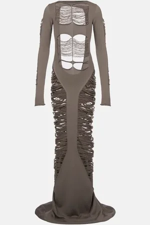 Rick Owens Robe longue en laine