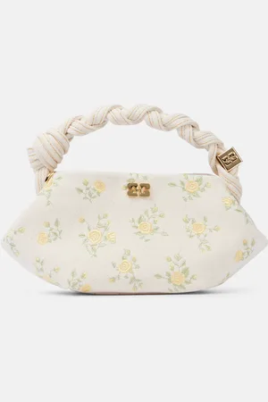 Ganni Sac Bou Mini en toile à fleurs