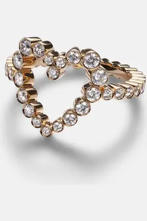 SOPHIE BILLE BRAHE Bague Ensemble Coeur en or 18 ct et diamants
