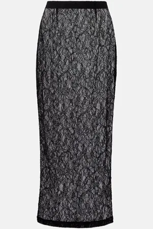 WARDROBE.NYC Jupe midi en dentelle