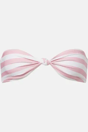 SAME Haut de bikini bandeau Knotted rayé