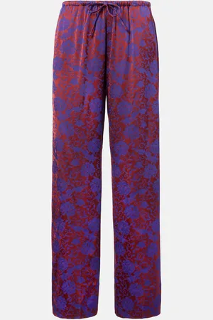 DRIES VAN NOTEN Pantalon droit en jacquard