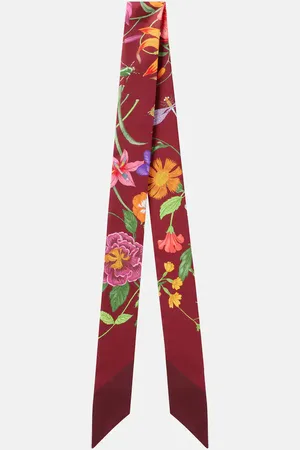 Gucci Foulard en soie à fleurs