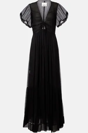 Isabel Marant Robe longue Agathe en soie