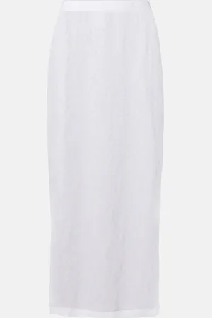 WARDROBE.NYC Jupe midi en dentelle