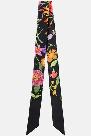 Gucci Foulard en soie à fleurs