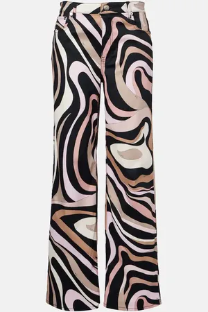 Puccini Pantalon droit Marmo en coton mélangé