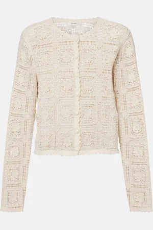 Frame Cardigan en crochet de coton
