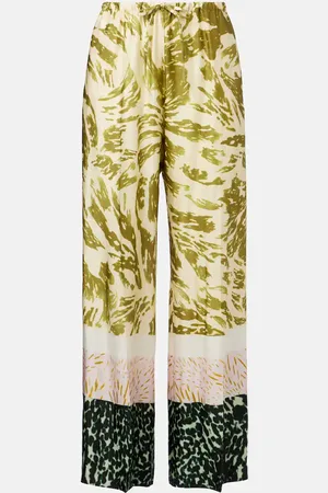 DRIES VAN NOTEN Pantalon ample imprimé