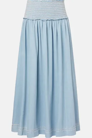 ZIMMERMANN Jupe midi Ascension en jean