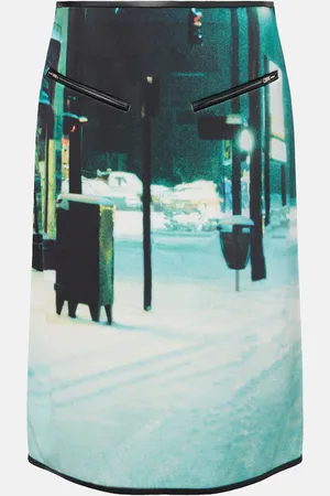 Jil Sander Jupe midi imprimée
