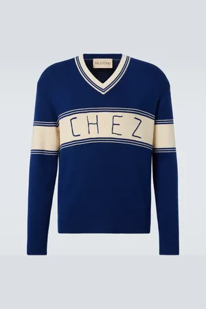 VALENTINO Pull Chez en laine et coton
