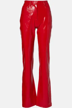 Norma Kamali Pantalon bootcut en cuir synthétique