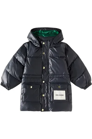 Mini Rodini Manteau matelassée à logo