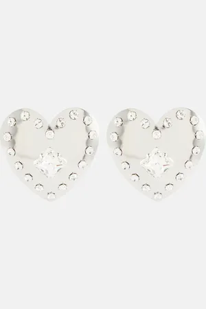 Alessandra Rich Boucles d’oreilles à cristaux