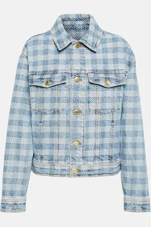 Ami Veste en jean à carreaux