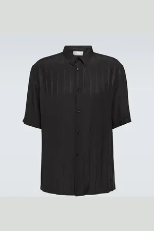 Saint Laurent Chemise Cassandre en soie rayée