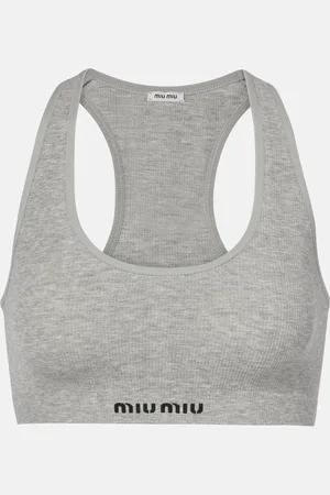 Miu Miu Brassière en coton mélangé