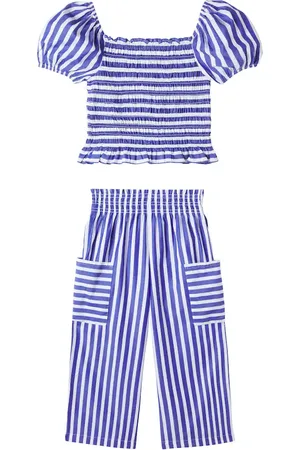 Ralph Lauren Ensemble top et pantalon rayés en coton