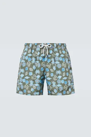 FEDELI Short de bain Madeira imprimé