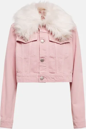 Ami Veste en jean à fourrure synthétique