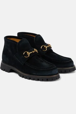 Gucci Bottines Horsebit en daim
